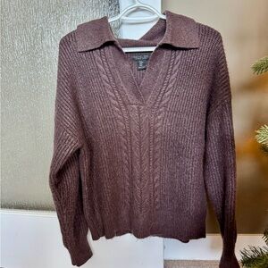 Brown knit sweater